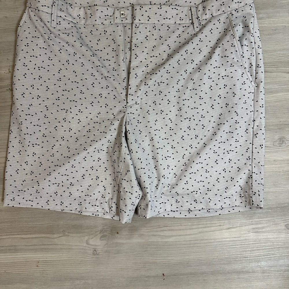 Gray Patterned Shorts